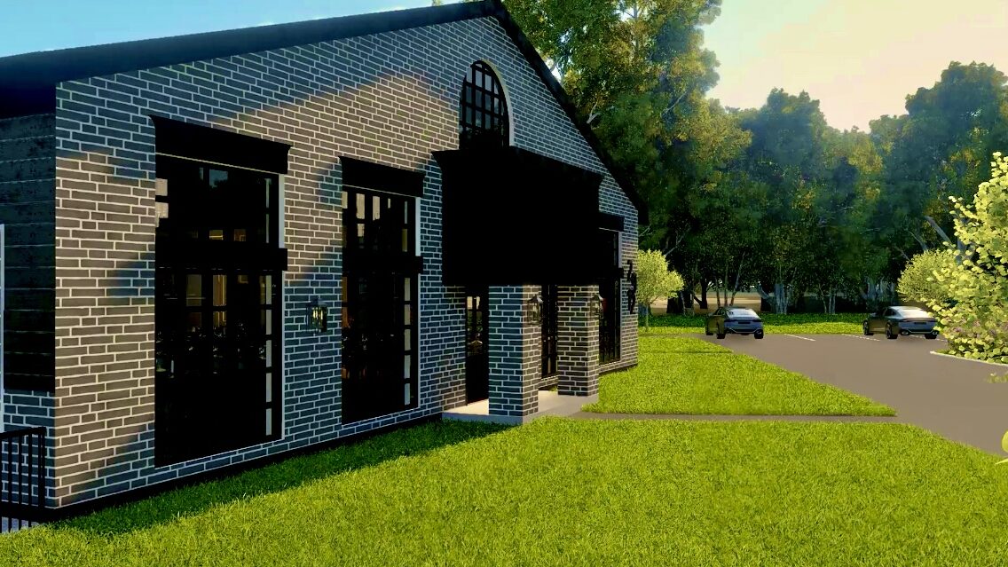 Luxury wedding venue Indiana – The 2912 Event Building reception hall featuring 1930s vintage charm, modern lighting, and space for 250 guests